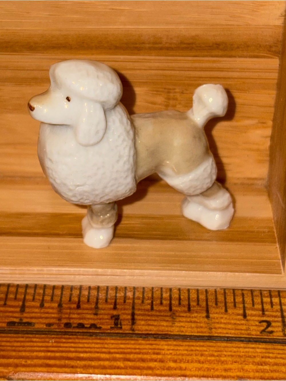 Wade First Whimsies Poodle Dog 1953 - 1958 Porcelain Miniature Figurine Trinket